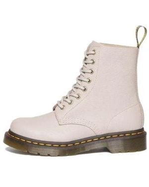 Dr. Martens (Wmns) 1460 Pascal Virginia Leather Lace Up Boots 'Vintage Taupe' - Natural