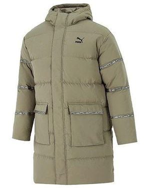 PUMA Classic Long Down Jacket - Green