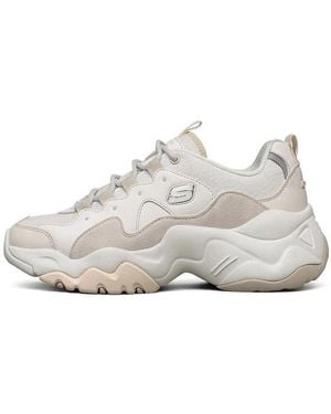 Skechers (Wmns) D'Lites 3.0 Low Chunky Shoes - White