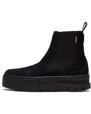 PUMA (Wmns) Mayze Chelsea Suede 'Triple' - Black