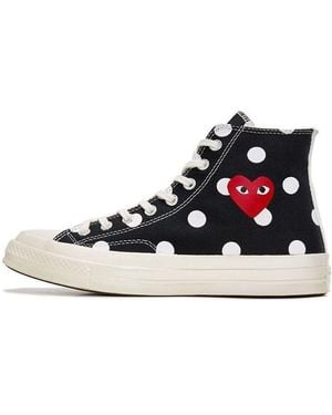Converse X Comme Des Garcons Play Chuck 70 Hi Polka Dot' - Blue