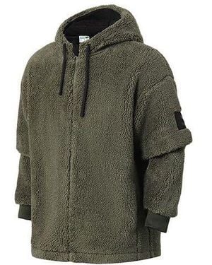PUMA Classics Winter Sherpa Hoodied Jacket - Green