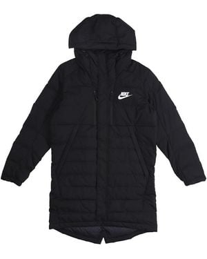 Nike Cool City Winter Long Warm Lightweight Down Jacket - Blue
