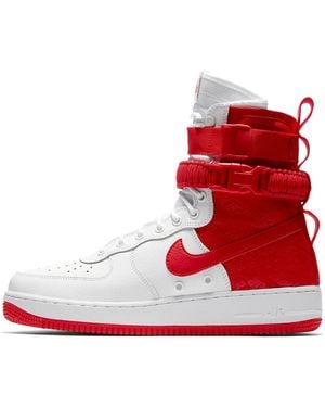 Nike Sf Air Force 1 High 'University' - Red