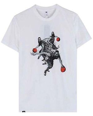 adidas Harden Mvmt Gu Printed Tee - White