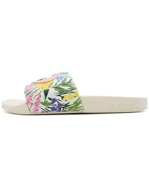 Gucci (Wmns) Ken Scott Print Slide Sandal - White