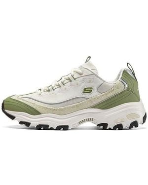Skechers D'Lites Varsity Spirit Trainer - White
