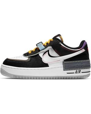 Nike (Wmns) Air Force 1 Shadow 'Spiral Sage' - Black