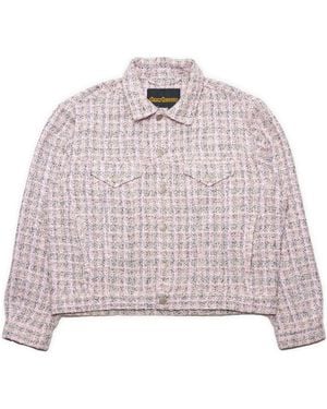 Drew House Boucle Mascot Oversized Trucker Jacket - Pink