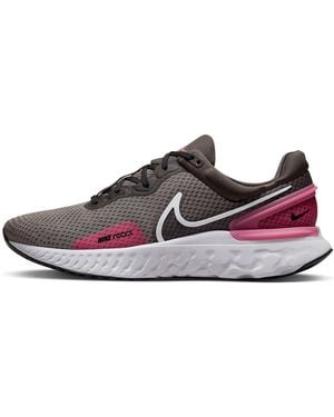Nike React Miler 3 Road Running Shoes 'Medium Ash' - Brown