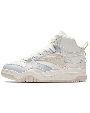 Anta High Top Skateboarding Shoes - White