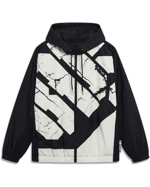 Li-ning Badfive Woven Hooded Windbreaker - Black