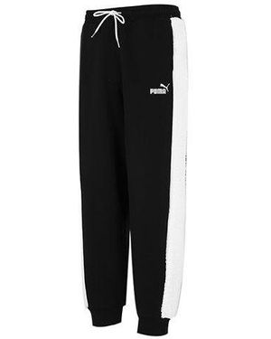 PUMA Fleece Blocking Trousers - Black