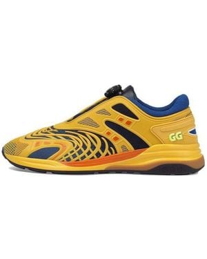 Gucci Trainers Ultrapace R Rubber Yellow Cobalt