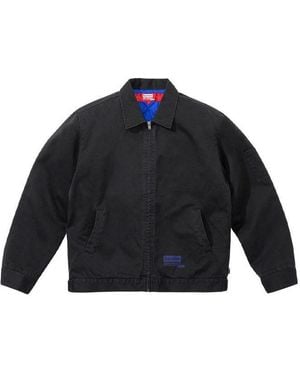 Supreme X Junya Watanabe Comme Des Garons Printed Work Jacket - Blue