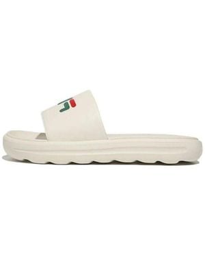 Fila Drifter V2 Large Logo Slides - White