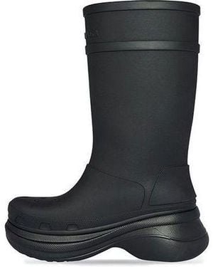 Balenciaga X Crocs Wellington Boots - Black