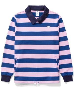 PUMA X Noah Striped Crew Jumper - Blue