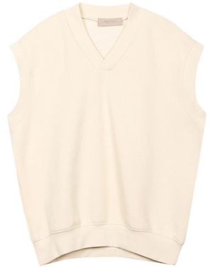 Fear Of God Fw22 V Neck Vest 'Egg Shell' - Natural