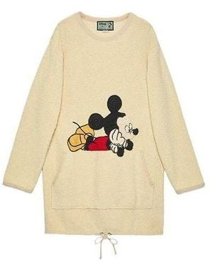 Gucci (Wmns) X Disney Cotton Crew Neck Dress - Natural
