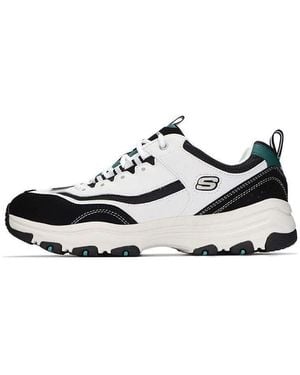 Skechers D'Lites I-Conik Low-Top Trainers - White