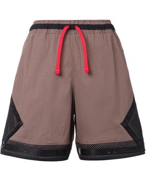 Nike X Paris Saint-Germain Series Splicing Mesh Drawstring Sports Shorts - Red