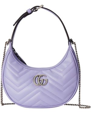 Gucci (Wmns) Gg Marmont Mini Bag 'Lapis' - Purple