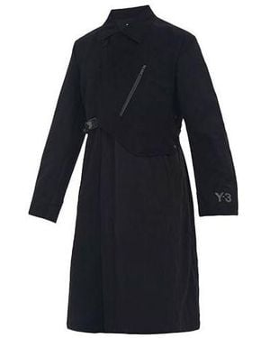 adidas Y-3 Ch1 Wool Flannel Coat - Blue