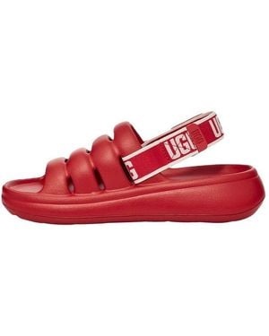UGG (Wmns) Sport Yeah Slide 'Samba' - Red