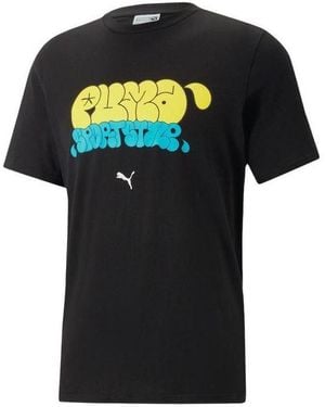 PUMA Graphics Graffiti T-Shirts - Black