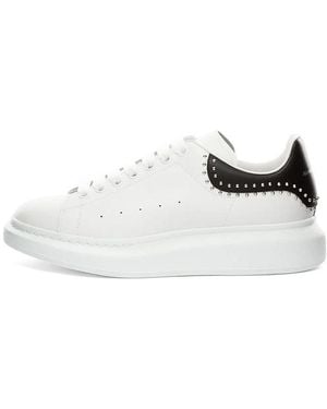 McQueen Oversized Trainer Studs' - White