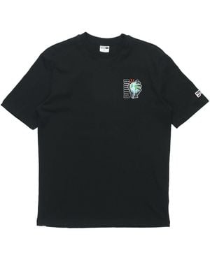 PUMA Environmental Friendly Printing Round Neck Short Sleeve - Black