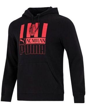 PUMA Ac Milan Football Pullover Hoodie - Black