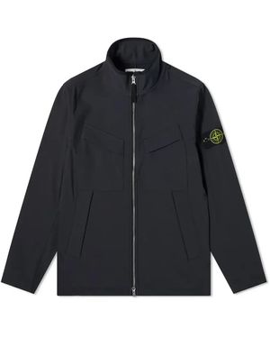 Stone Island Soft Shell-R Jacket - Blue