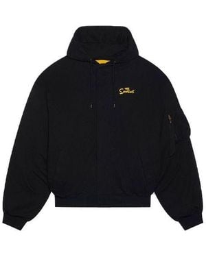 Balenciaga X The Simpsons Padded Bomber Hoodie - Blue