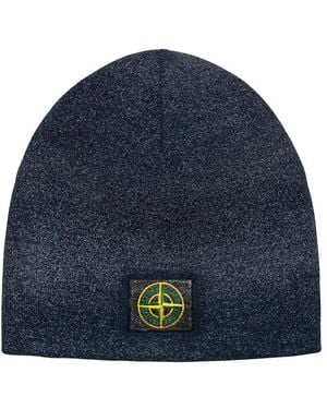 Supreme Fw23 Week10 Stone Island Reflective Beanie - Blue