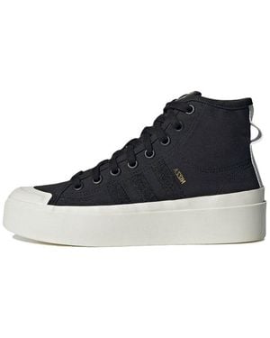 adidas (Wmns) Nizza Bonega Mid Shoes - Blue
