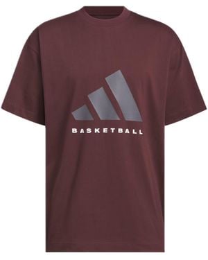 adidas Basketball T-Shirt - Purple