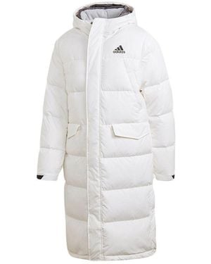 adidas Stay Warm Sports Hooded Down Jacket - White