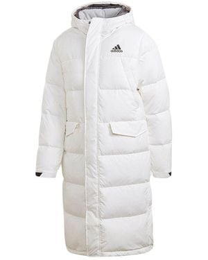 adidas Stay Warm Sports Hooded Down Jacket - White