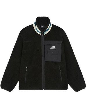 New Balance Keep Warm Stand Collar Knitting Jacket - Black