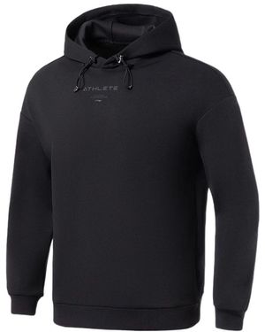 Li-ning Gym Series Solid Colour Loose Hoodie - Blue