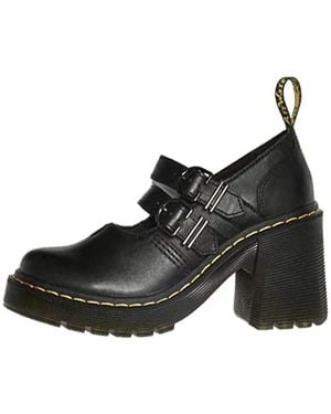 Dr. Martens (Wmns) Eviee Sendal Leather Heeled Shoes - Black
