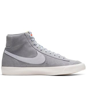 nike grey suede blazers