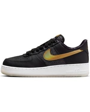 nike air force 1 black gold
