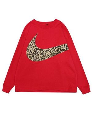 Nike (Wmns) Casual Sports Round Neck Pullover - Red