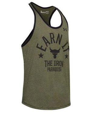 Under Armour Project Rock Pain Into Power Tank Top - Green