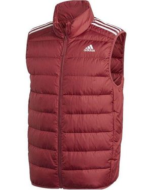 adidas Ess Down Vest Sleeveless Down Vest - Red