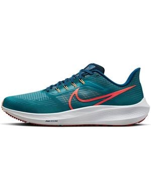 Nike Air Zoom Pegasus 39 Extra Wide 'Spruce Crimson' Dm0174-302 - Blue