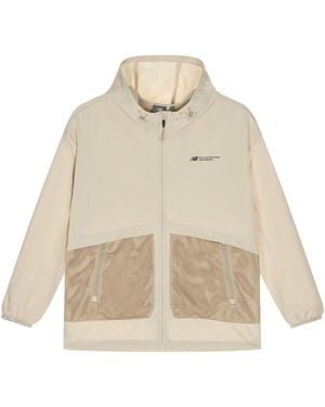 New Balance Woven Hooded Jacket - Natural